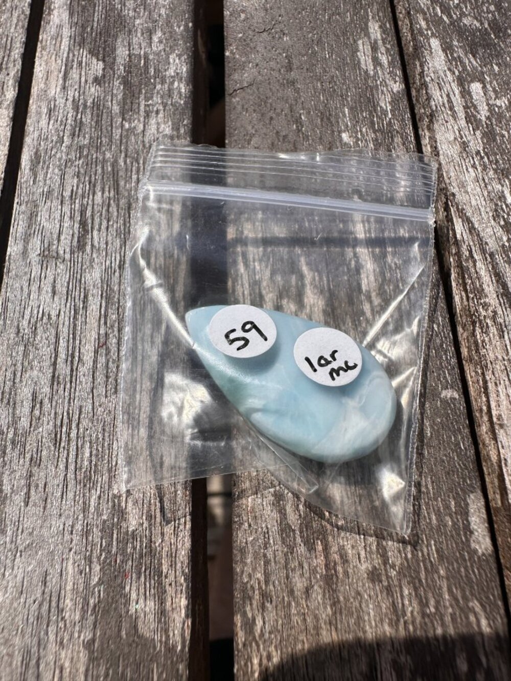 LARIMAR TEARDROP CABOCHON